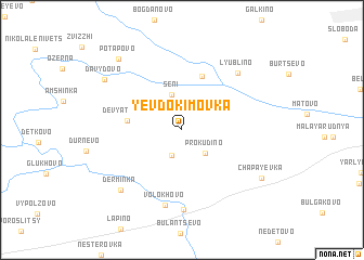 map of Yevdokimovka