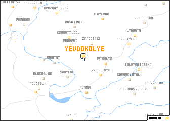 map of Yevdokol\