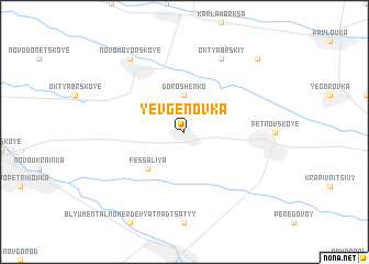 map of Yevgenovka