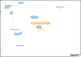 map of Yevgenovka