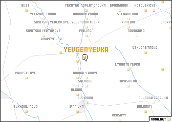 map of Yevgenʼyevka