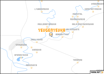 map of Yevgenʼyevka