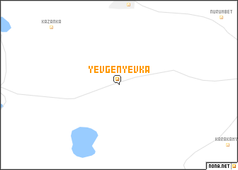 map of Yevgenʼyevka