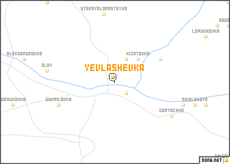 map of Yevlashëvka