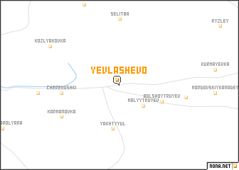 map of Yevlashevo