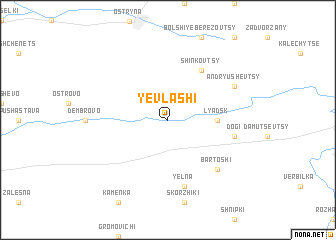 map of Yevlashi