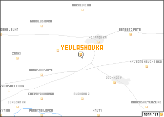 map of Yevlashovka