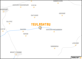 map of Yevlashtau