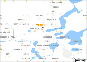 map of Yevlevo