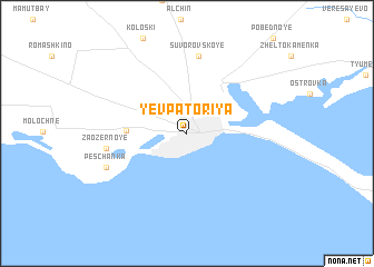 map of Yevpatoriya