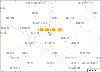 map of Yevseyevichi