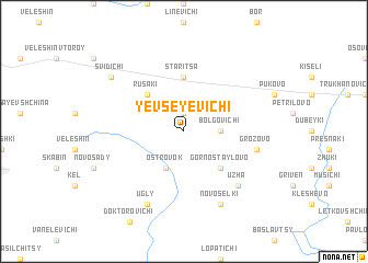 map of Yevseyevichi