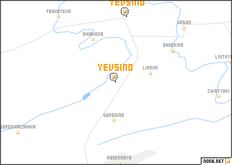 map of Yevsino