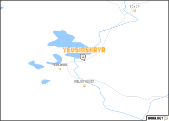 map of Yevsinskaya