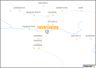 map of Yevsyugino