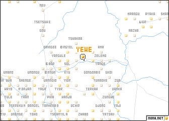 map of Yewe