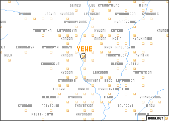 map of Yewe