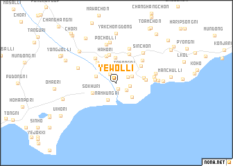 map of Yewŏl-li