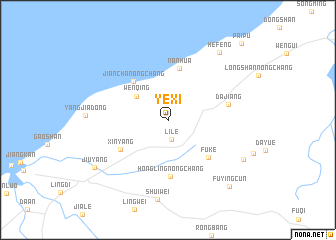 map of Yexi