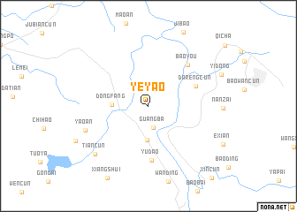 map of Yeyao