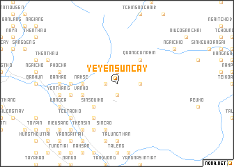 map of Ye Yen Sun Cay