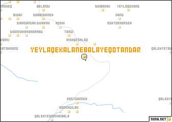 map of Yeylāq-e Kalān-e Bālā-ye Qoţandar