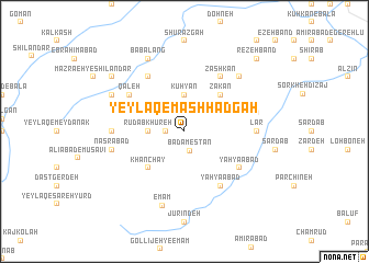 map of Yeylāq-e Mashhadgāh
