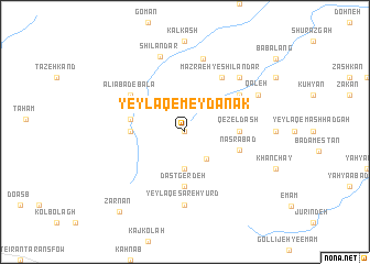 map of Yeylāq-e Meydānak