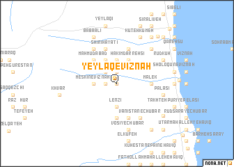 map of Yeylāq-e Vīznah