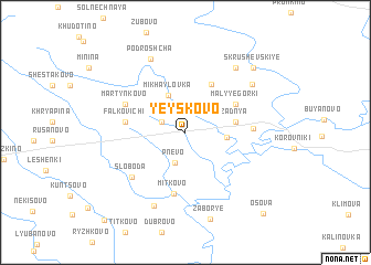 map of Yeyskovo