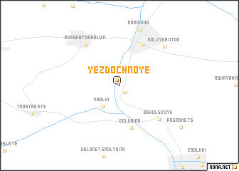map of Yezdochnoye