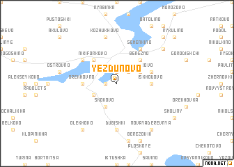 map of Yezdunovo