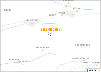 map of Yezhachiy