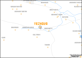 map of Yezhova