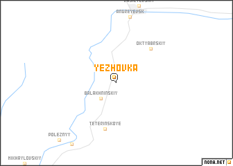 map of Yezhovka