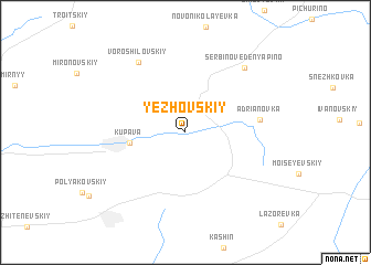 map of Yezhovskiy