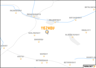 map of Yezhov