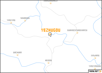map of Yezhugou