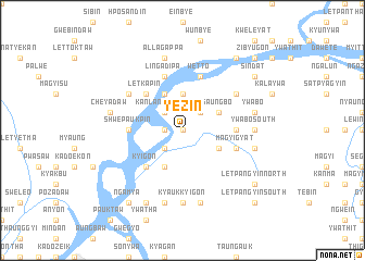 map of Yezin