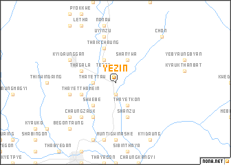 map of Yezin