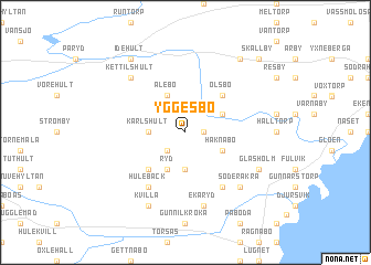 map of Yggesbo
