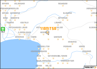 map of Yiánitsa