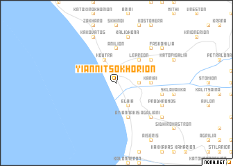 map of Yiannitsokhórion
