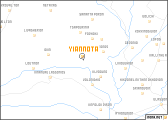 map of Yiannotá