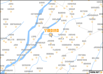 map of Yibaima