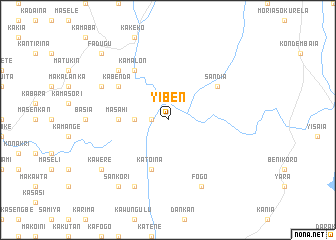 map of Yiben