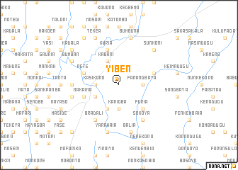 map of Yiben