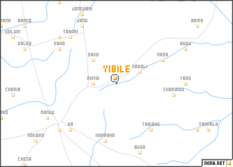 map of Yibile