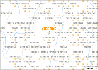 map of Yicando
