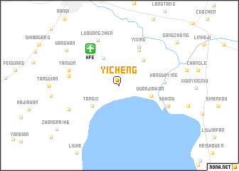 map of Yicheng